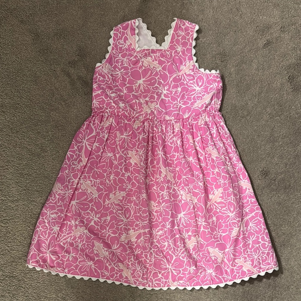 Lilly Pulitzer Girl’s Pink and White Sleeveless Sundress